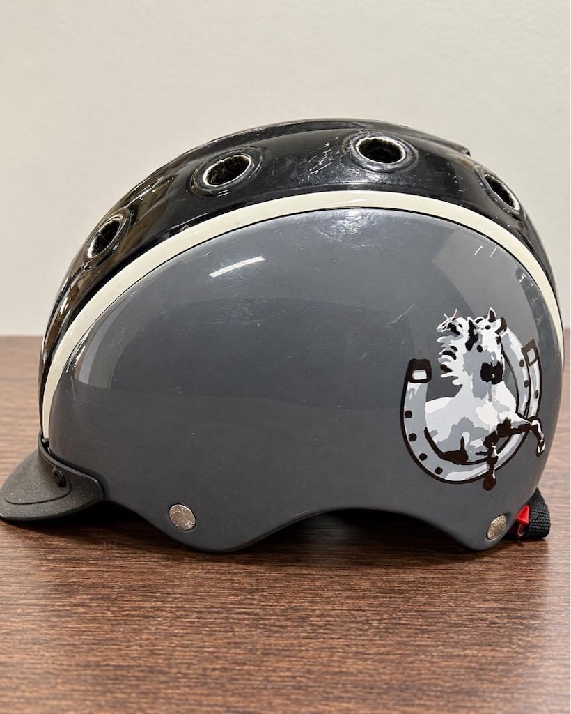 CASCO Nori Binicilik Kaskı S Beden 52-56 cm – Gri/Siyah - 3