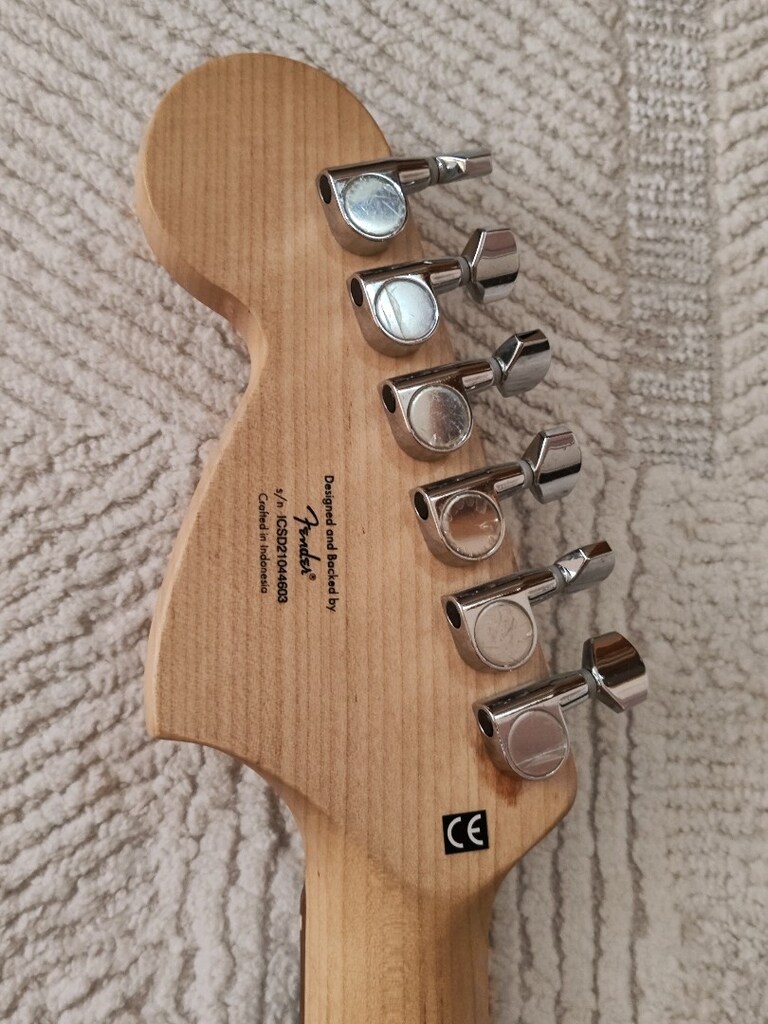Squier Affinity Strat HSS Charcoal Frost Metallic Elektro Gitar - 6