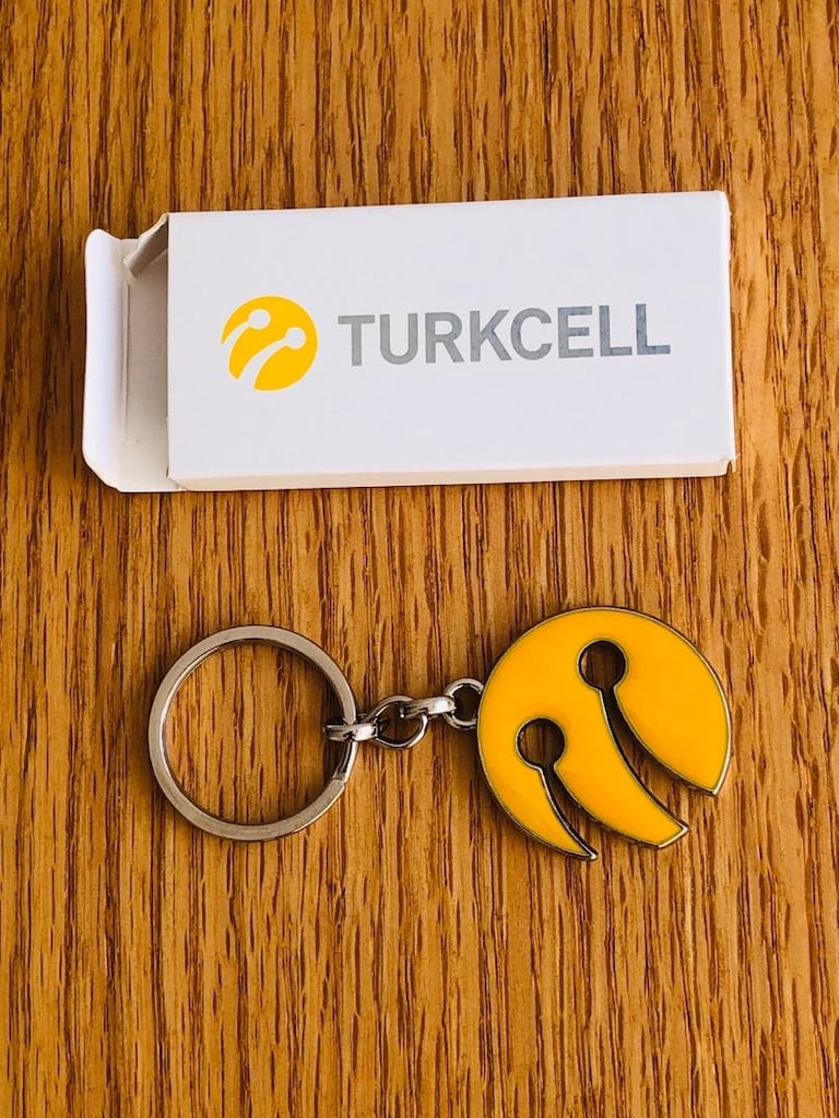 Turkcell logolu charm anahtarlık - 3