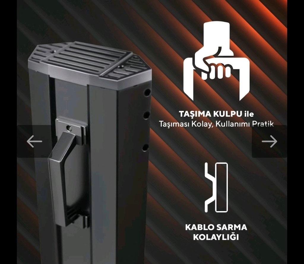 Kumtel Siyah Kule Tipi Isıtıcı - 3