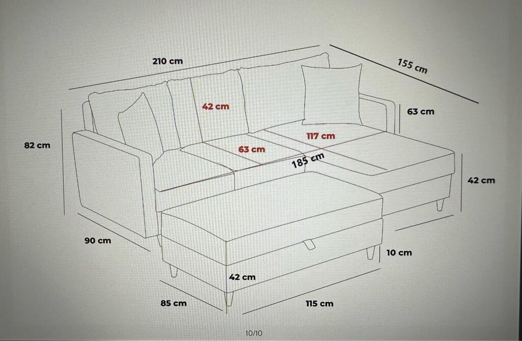 Vivense Antrasit L koltuk - 3