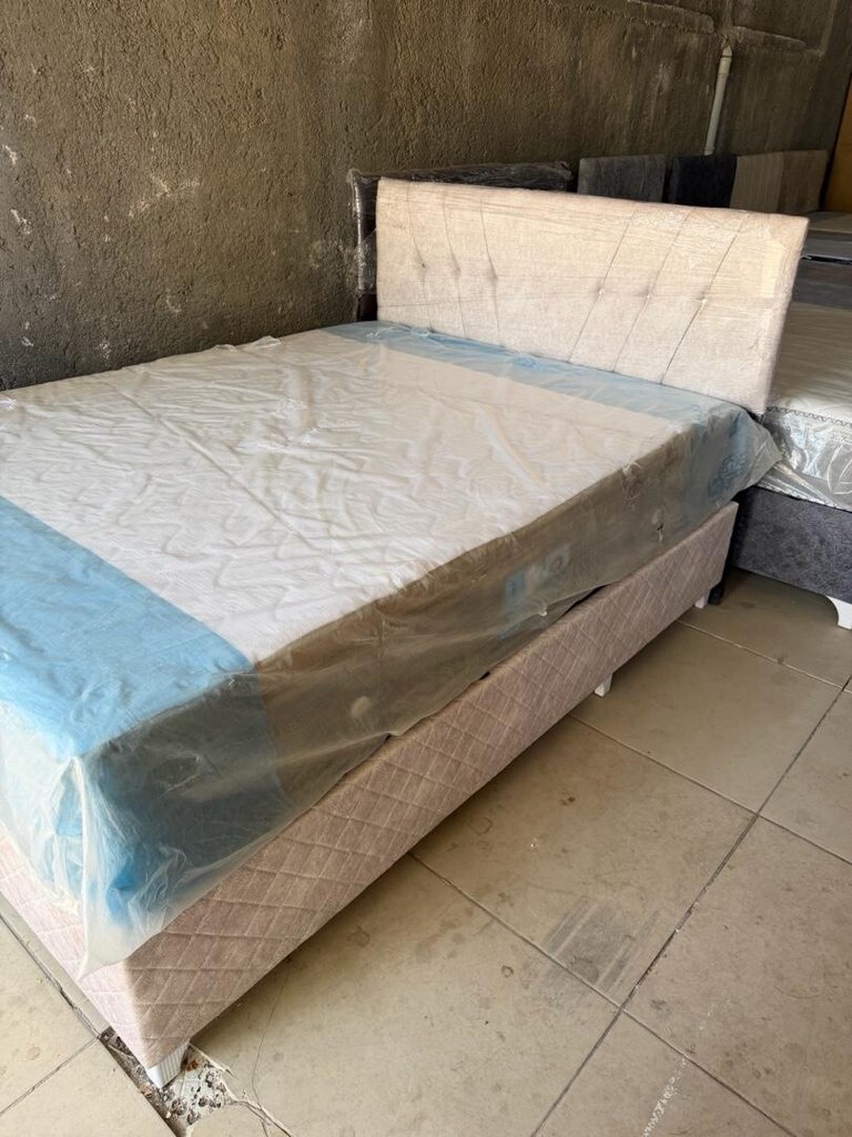 sıfır lüks çift kişilik baza başlık yatak - 6