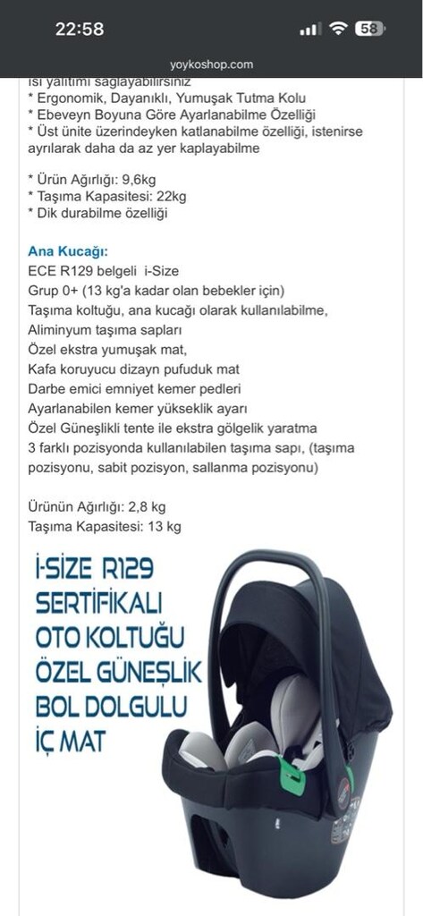 TRAVEL SİSTEM BEBEK ARABASI - 7