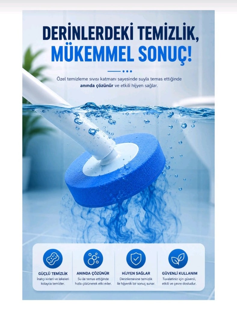 SIFIR Cleova Yeni Nesil Tuvalet Fırçası Seti - 4
