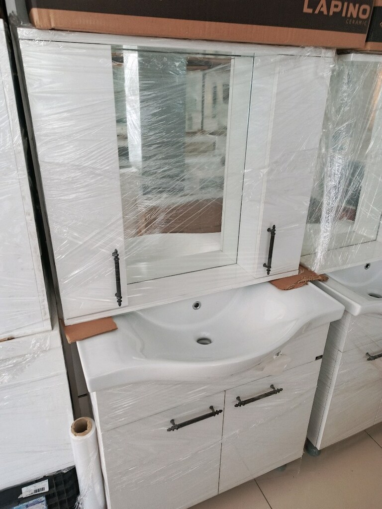 80 cm klasik ayakli banyo dolabi - 2