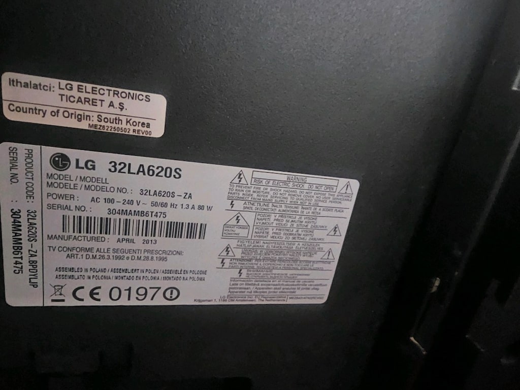 32 lg tv 3b - 3