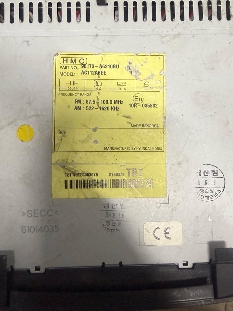 İ 30 Teyp Orjinal Bluetooth Cd Özellikli Temiz Cd De Çalışıyor Hyundai - 5