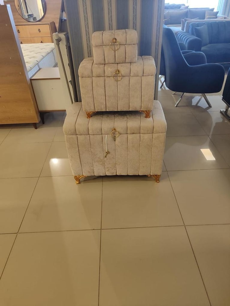 3 lü set Çeyiz sandığı - 6
