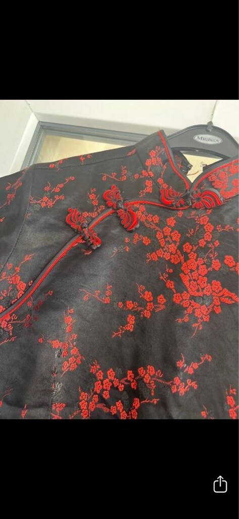 Çin Japon geleneksel cheongsam kimono elbise - 3