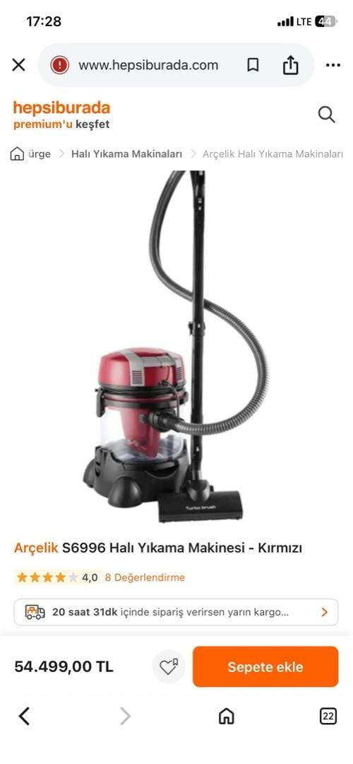 arçelik s 6996 3in1 2400 watt halı yıkama - 10