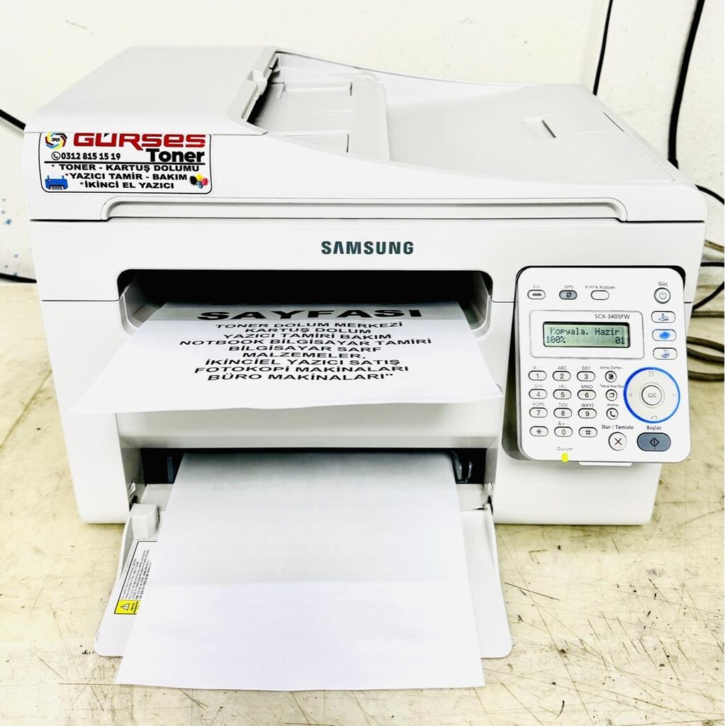 Yazıcı Samsung 3405 FW Fotokopi Tarayıcı Wifi Ekonomik - 7