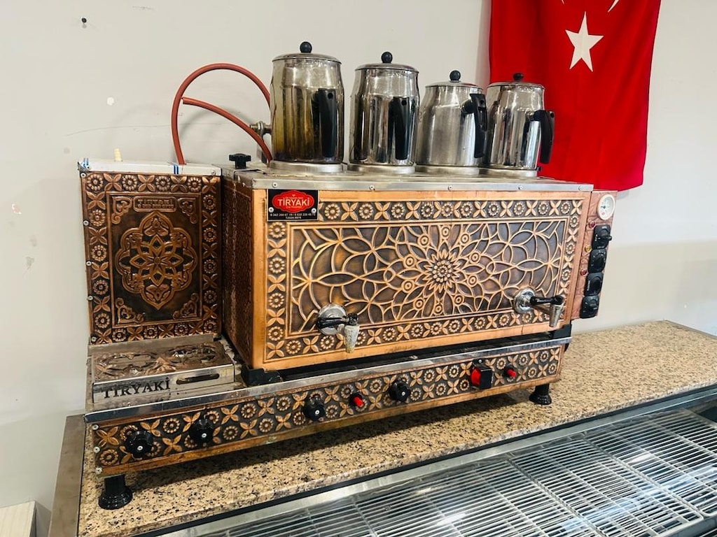 bakırlı çay kazanı 4 demlikli çay ocağı - 2