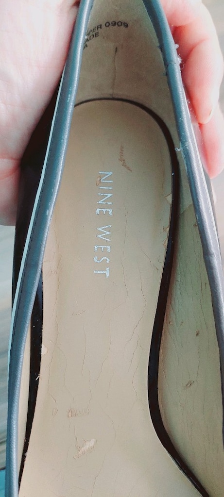 Nine West Siyah Rugan Şerit Detaylı Platform Stiletto - 5