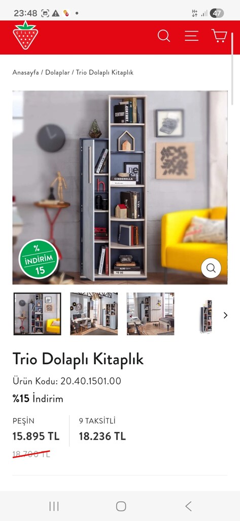 Çilek trio genç odası takımı - 4