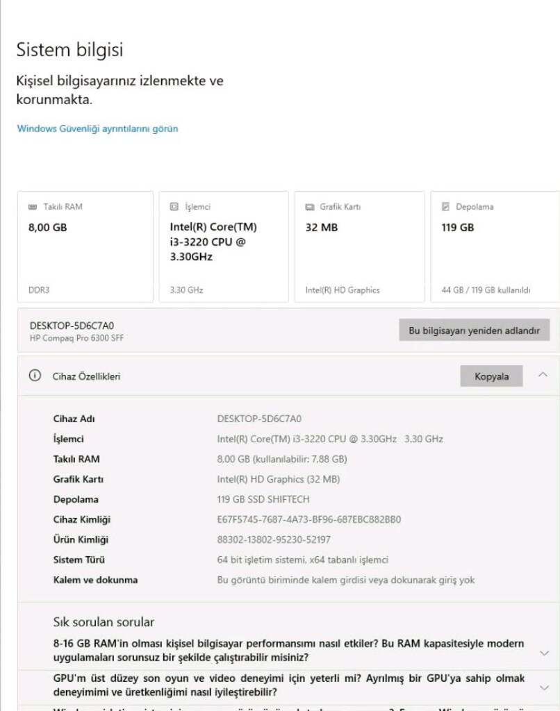 Çok Uygun Fiyata... 6 ADET PC + VGA SWİTCH + MONİTÖR + KLAVYE/MOUSE + - 5