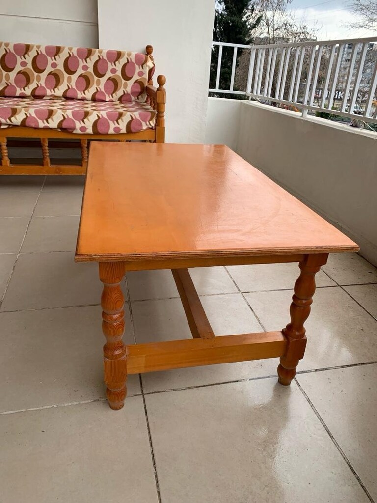 Tamamı ahşap orta sehpa - 2