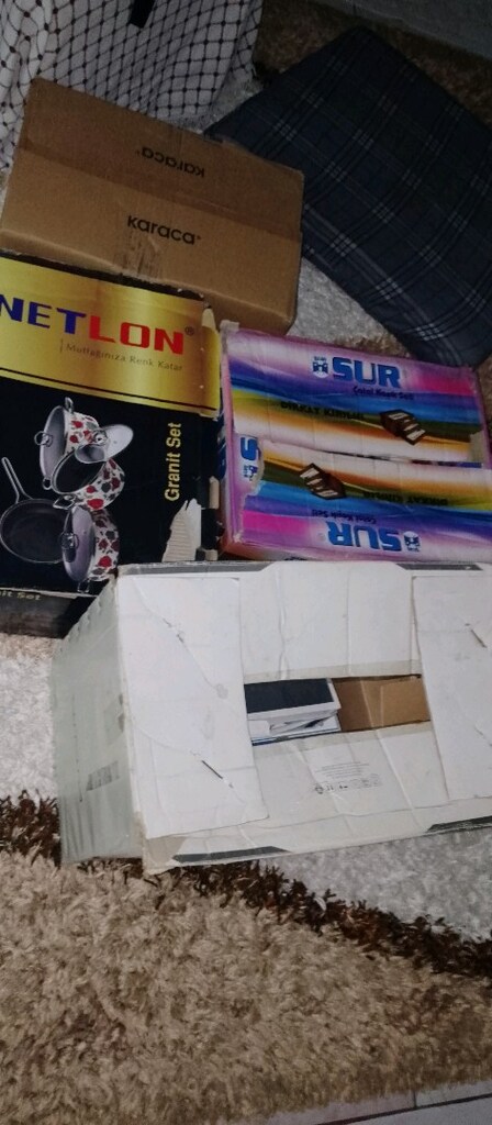 Ev eşyası Çelik ve Granit tencere seti,yemek ve kaşık çatal seti - 7