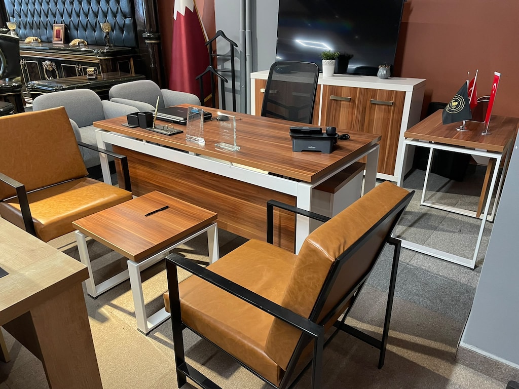KLAS OFİS ÜSKÜDAR 160x80 cm DOXA MÜDÜR TAKIMI SIFIR - 4