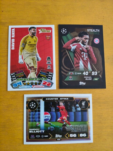 TOPPS MATCH ATTAX 25/26 3'LÜ ÖZEL KART LOTU | RAYA + OLISE + ELLIOTT