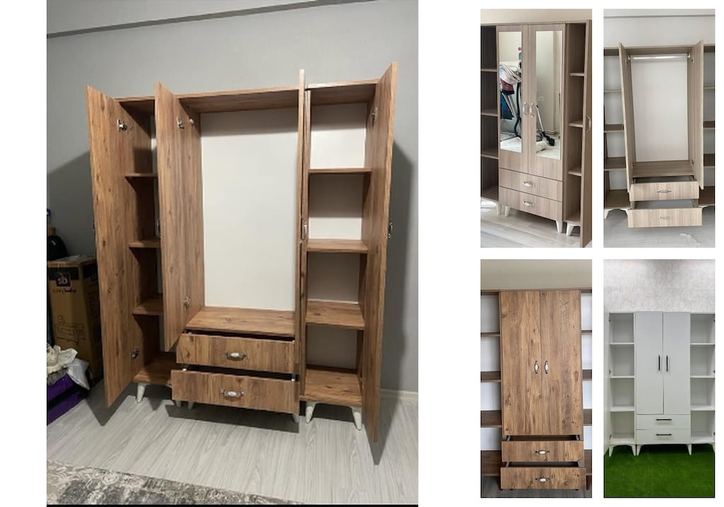4 kapaklı elbise dolabı orjkrfyvsm - 5