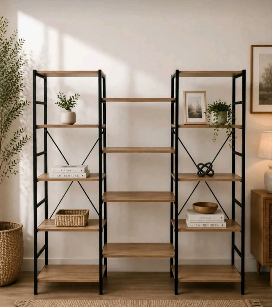 Çok Katlı Modern Kitaplık ve Raf Ünitesi - 11