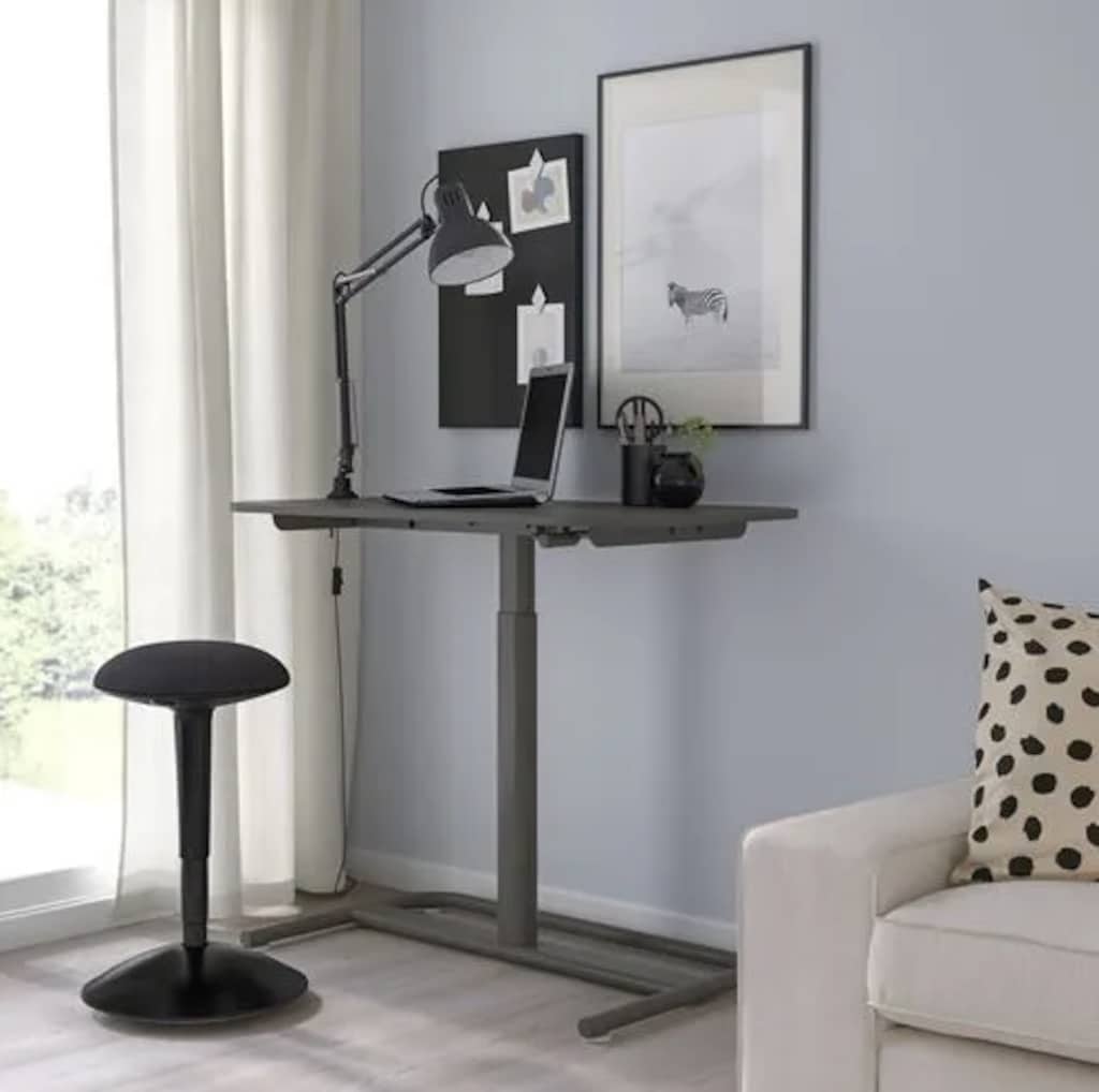 SEGRARE Yüksekliği Ayarlanabilen Çalışma Masa Koyu Gri 110x60cm - 15