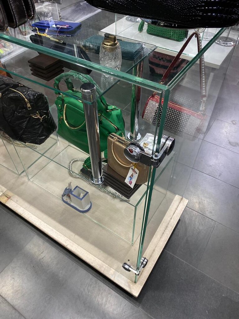 Mağaza cam vitrin raf dekor - 2