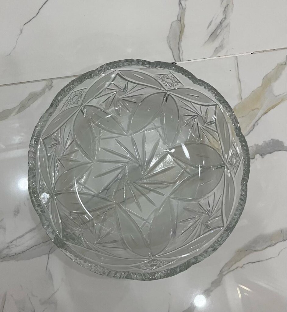 Paşabahçe soğuk kesme kristal büyük boy meyvelik/kase - 6