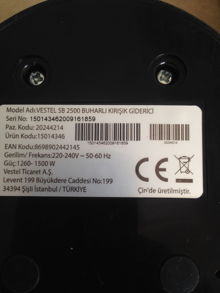 Vestel SB 2500 Buharlı Kırışık Giderici Ütü - 4