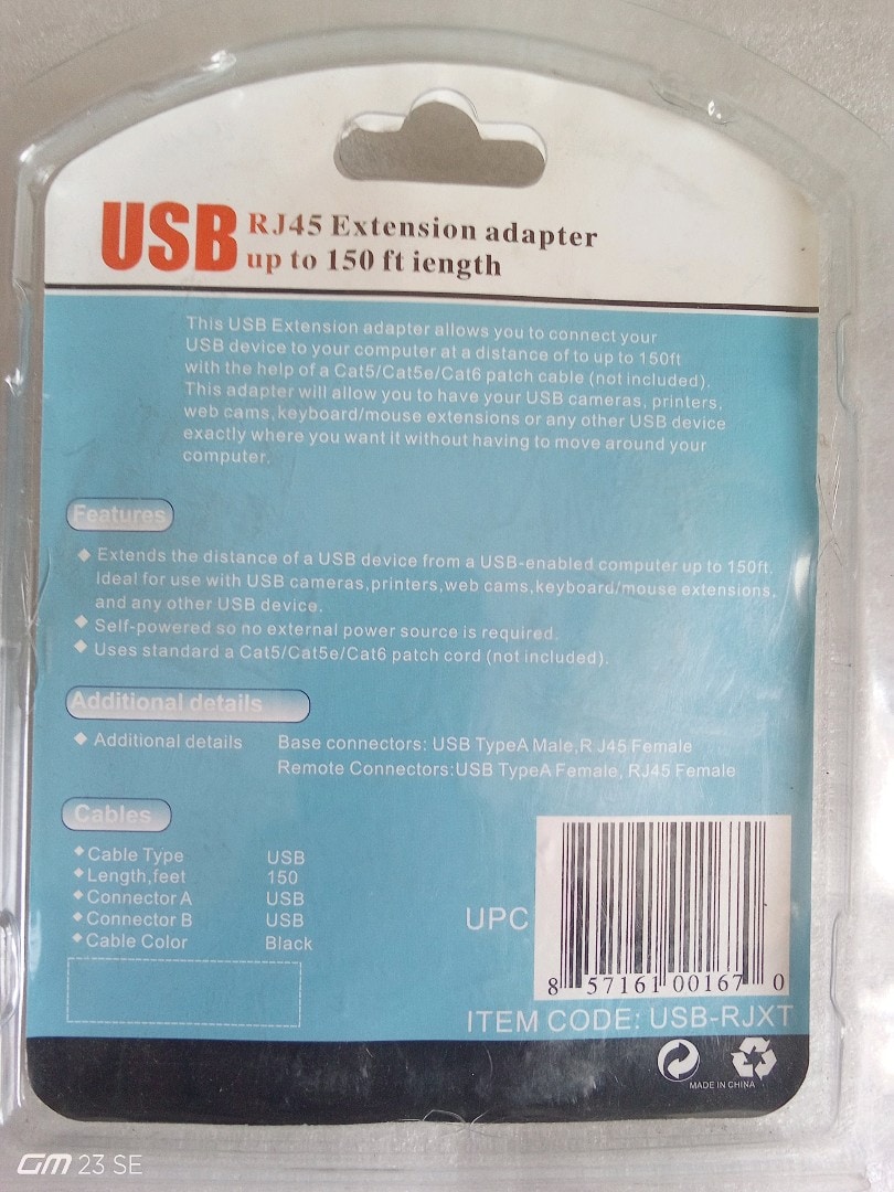 USB Rj45 Uzatma 45 metre USB RJ45 Extension Adapter - 2
