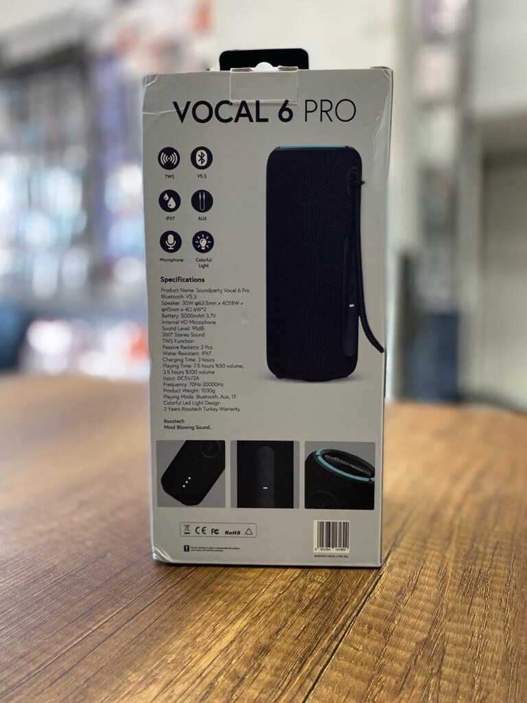 ROSSTECH SOUNDPARTY VOCAL 6 PRO | 30W EKOLAYZIRLI BLUETOOTH HOPARLÖR… - 6