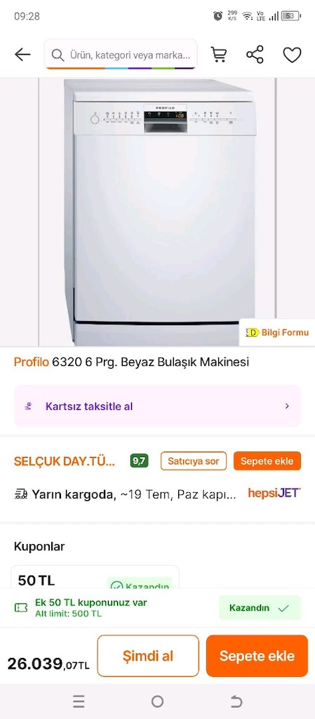 profilo 6 program bulaşık makinası - 6