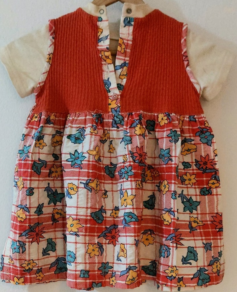 35 Yıllık Gerçek Vintage Kız Çocuk Elbisesi - 11
