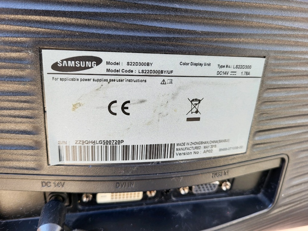 SANSUNG 21.5 İNÇ LED MONİTÖR 14 VOLT ADAPTÖR KABLO DAHİL SORUNSUZ - 7