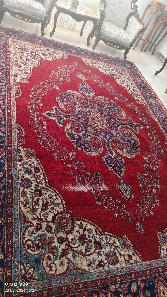 büyük boy 9,5 metrekare Isparta halısı 60 yıllık - 2