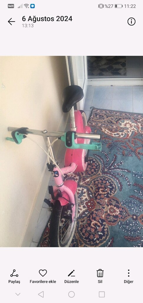 decathlon btwin kız çocuk bisiklet pembe - 2
