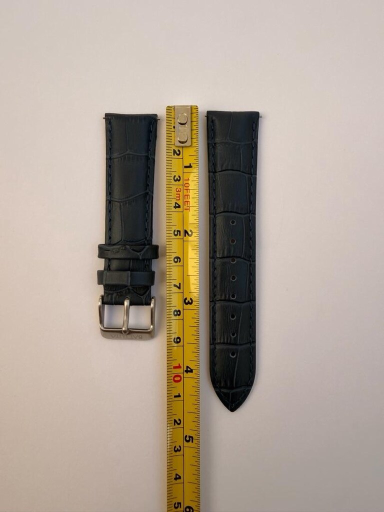Lacivert Gerçek Deri Saat Kordonu 20 mm - 5