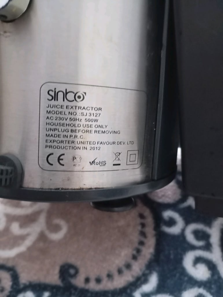 Sinbo SJ 3127 Katı Meyve Sıkacağı - Durumu Bilinmiyor / Parçalık - 4
