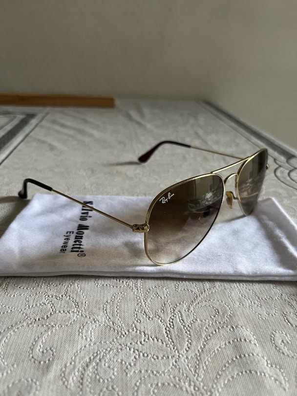 Orijinal Ray-Ban RB3025 Aviator Damla Model Güneş Gözlüğü (Gold) - 3