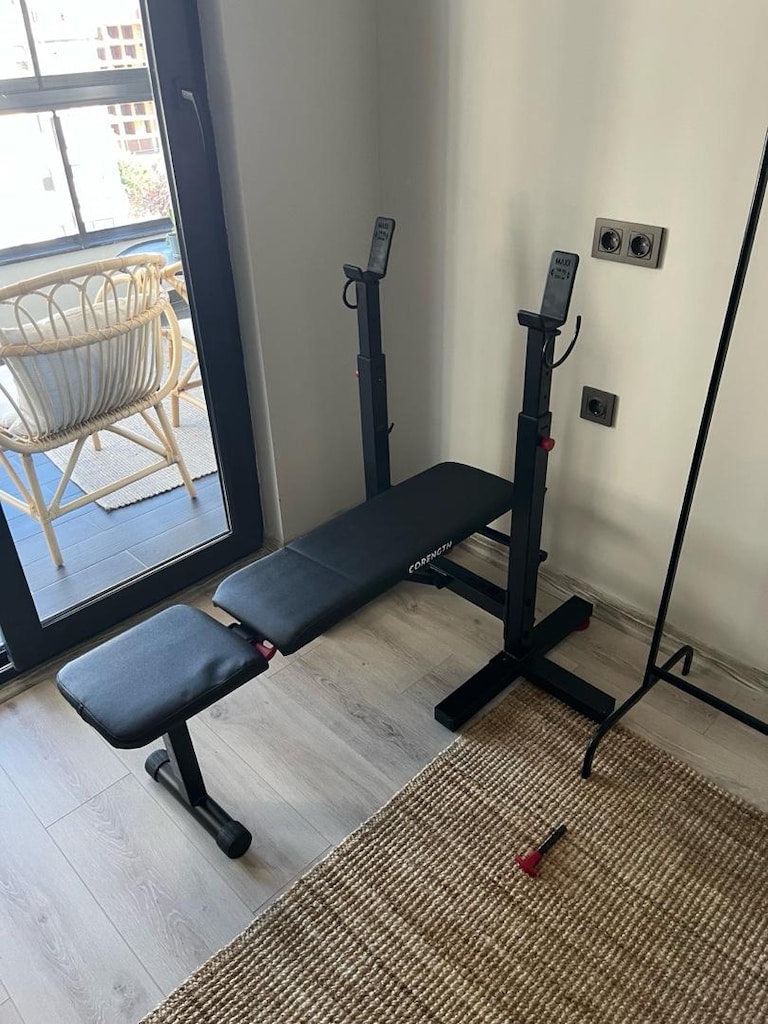 DÖKÜM AĞIRLIK SETİ (68 kg) + kondisyon bisikleti+ barfiks barı - 6