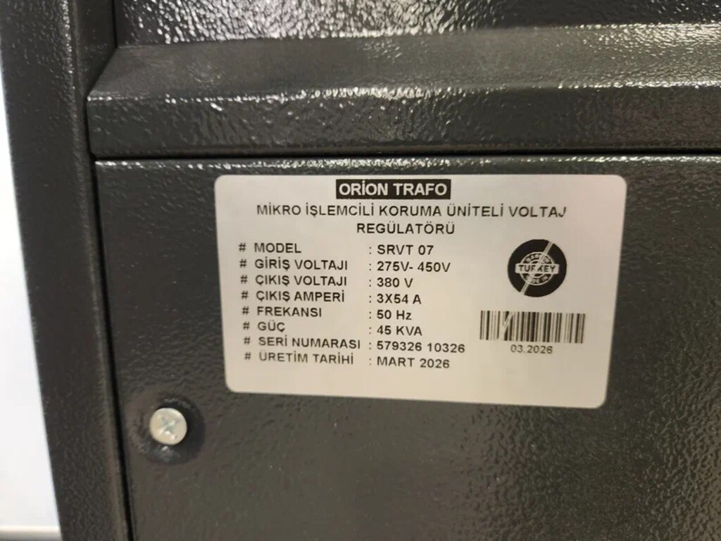 Tam Otomatik Servo Voltaj Regülatörü Trifaze 30 KVA 45 KVA - 4
