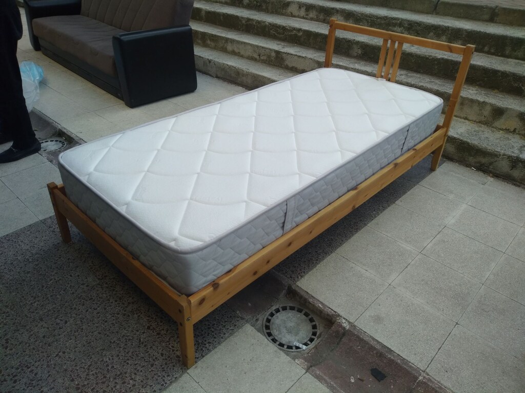 IKEA 90x190 KARYOLA + YATAŞ KALİTELİ YATAK (TAKIM - SIFIR AYARINDA) - 6