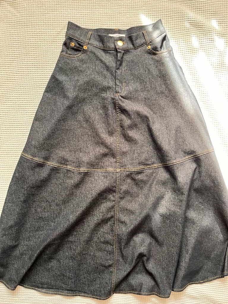 Uzun Kot/Denim Etek - 6