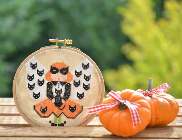Hallowen Kanaviçe Kasnak Pano