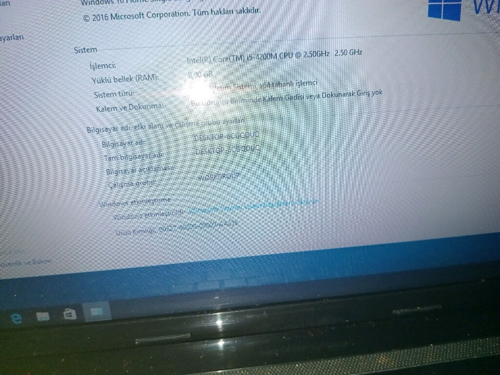 Toshiba satellite C55.A.1U5 modeli leptop - 2
