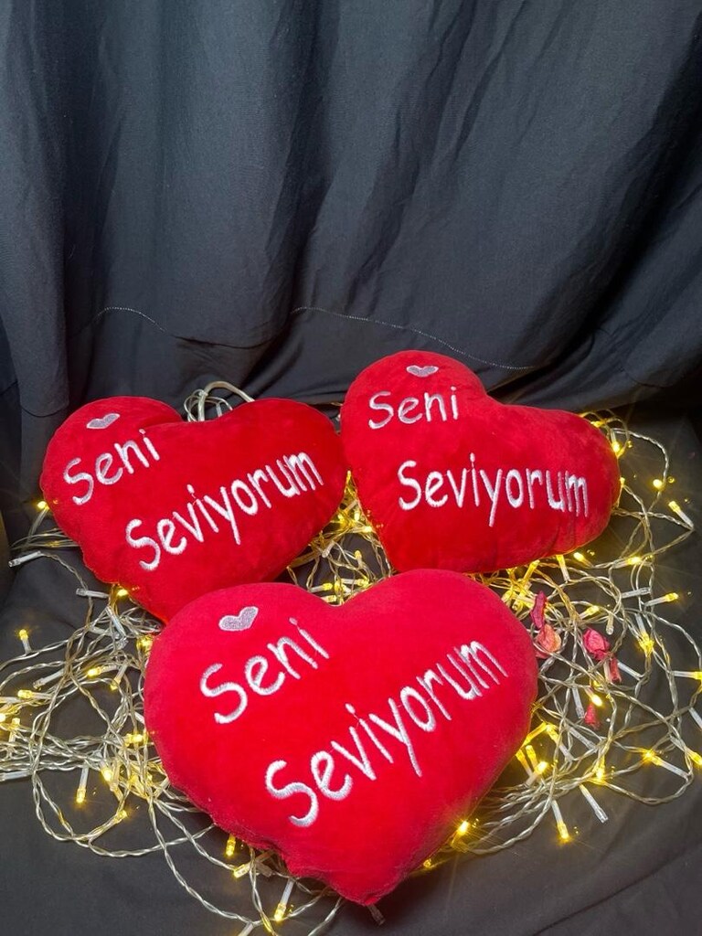 ı love you yastık - 2