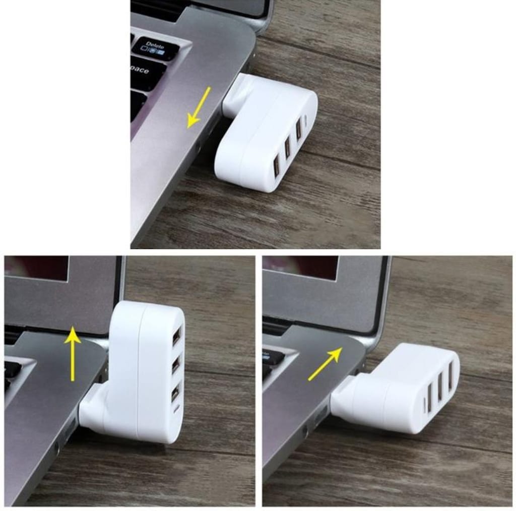 4692b 4 Port Usb 2.0 Hub Çoklayıcı Çoğaltıcı 180 Derece - 3