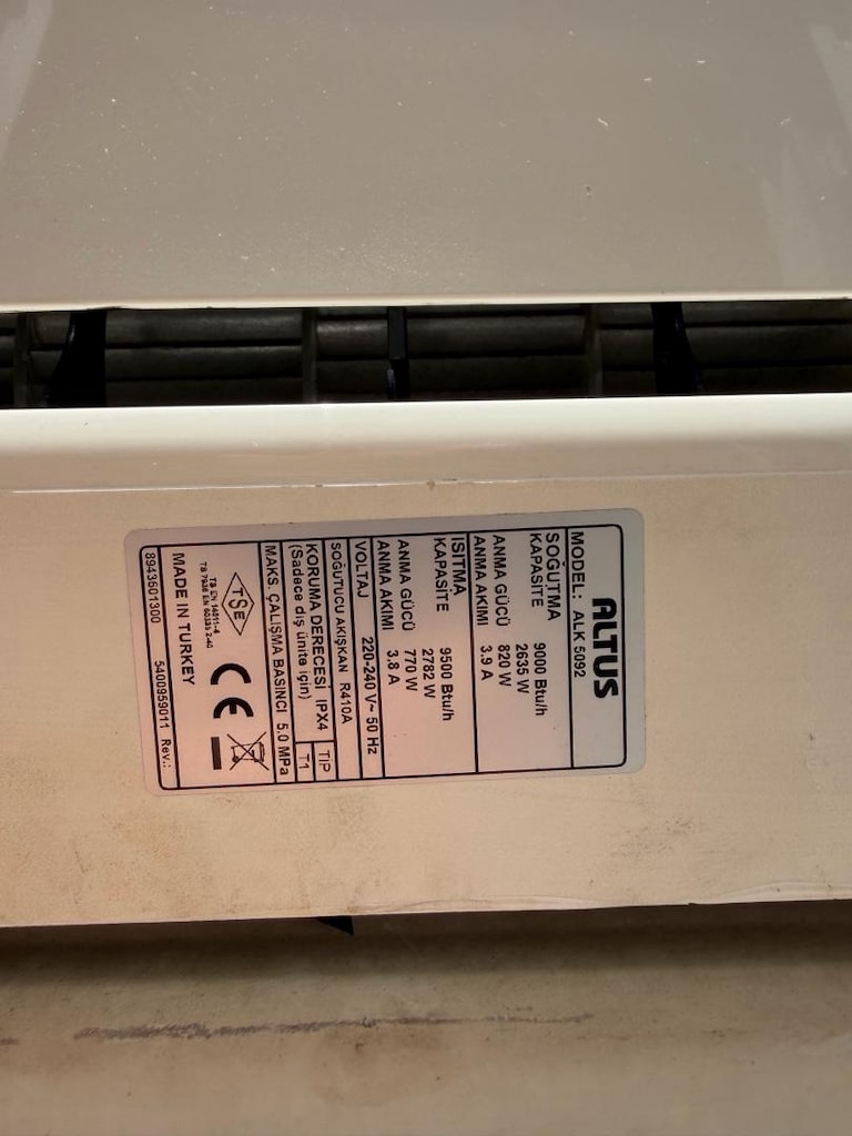 Altus 9000 btu klima - 6