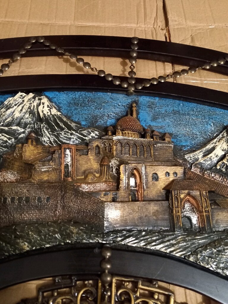 VİNTAGE "İSHAK PAŞA SARAYI"POLYESTER KABARTMA TABLO - 5