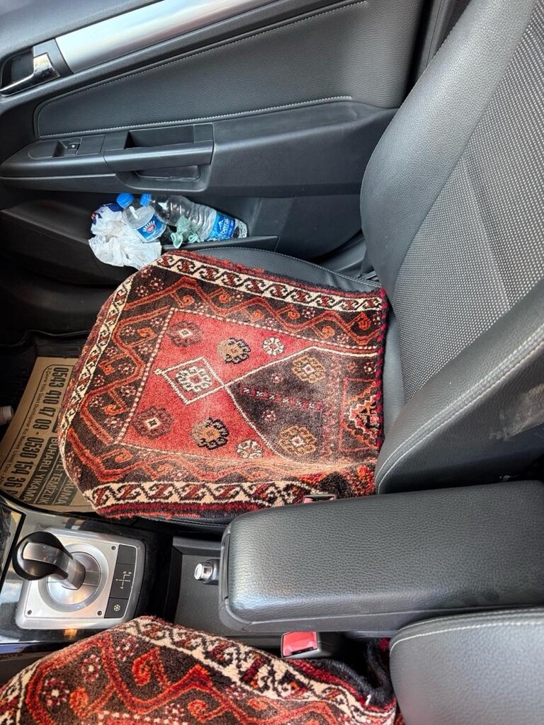 el yapımı yastık halı araç koltuğuna uygun - 2
